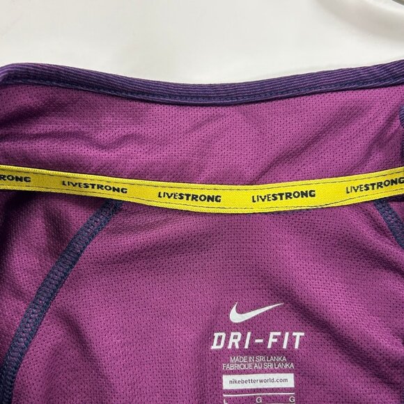 0423 Nike Dri-FIT LIVESTRONG Quarter Zip Running Jacket – Long Sleeve Activewear - Picture 10 of 10